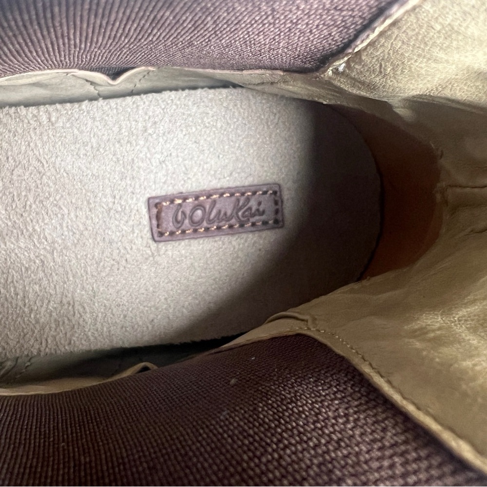 •OLUKAI•‎ Kualona Round Toe Pull On Ankle Boot in Friar Brown Leather Size 6.5 - Picture 11 of 12